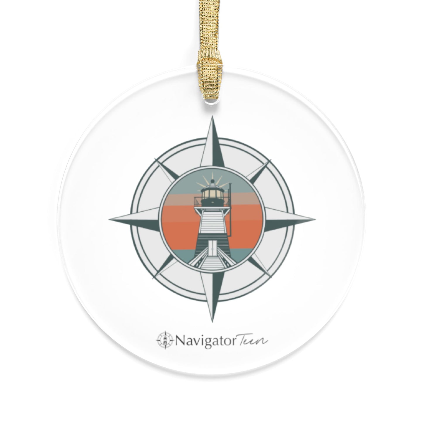 Sunset Compass Acrylic Ornament